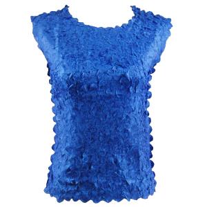 1256  - Petal Shirts - Sleeveless Solid Royal - One Size Fits Most