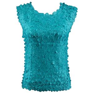1256  - Petal Shirts - Sleeveless Solid Light Teal - One Size Fits Most