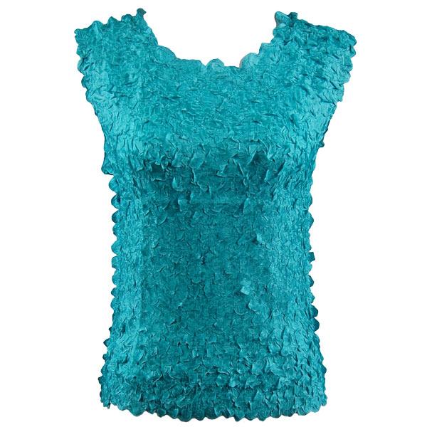 Wholesale 1256  - Petal Shirts - Sleeveless Solid Light Teal - One Size Fits Most