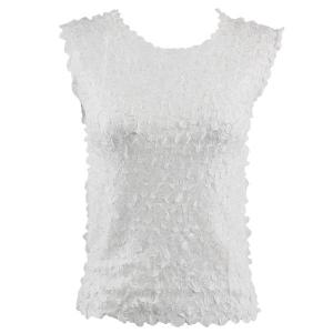 1256  - Petal Shirts - Sleeveless Solid White - One Size Fits Most