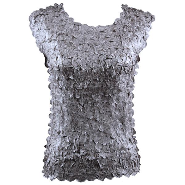 Wholesale 1256  - Petal Shirts - Sleeveless Solid Pewter - One Size Fits Most