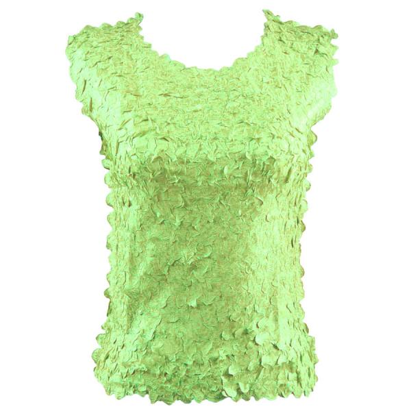 Wholesale 1256  - Petal Shirts - Sleeveless Solid Lime - One Size Fits Most