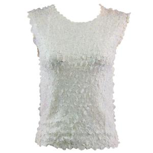 1256  - Petal Shirts - Sleeveless Solid Ivory - One Size Fits Most
