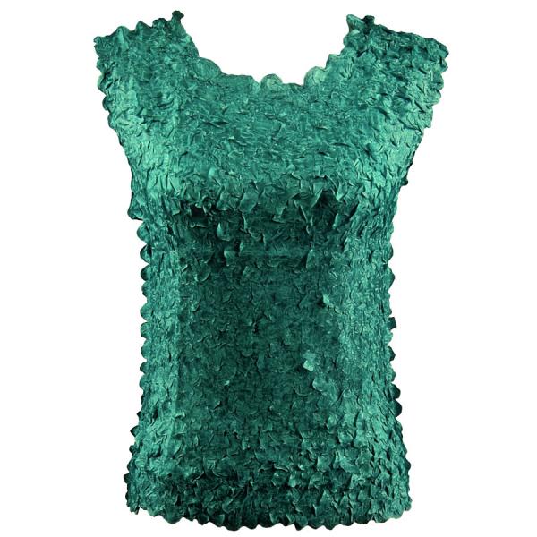 Wholesale 1256  - Petal Shirts - Sleeveless Solid Emerald - Queen Size Fits (XL-2X)