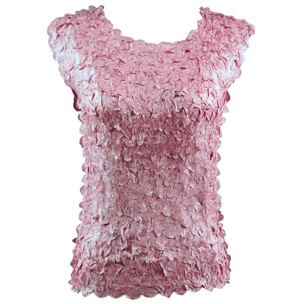 Wholesale 1256  - Petal Shirts - Sleeveless Solid Dusty Pink - Queen Size Fits (XL-2X)