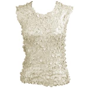 1256  - Petal Shirts - Sleeveless Solid Platinum - One Size Fits Most