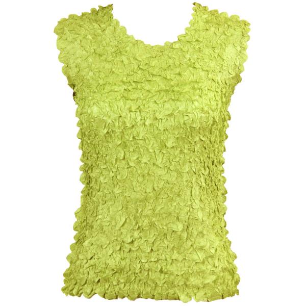 Wholesale 1256  - Petal Shirts - Sleeveless Solid Light Green - Queen Size Fits (XL-2X)