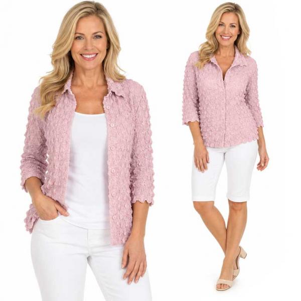 Wholesale 1258 - Petal  Blouses Solid Lilac - One Size (XL/1X)