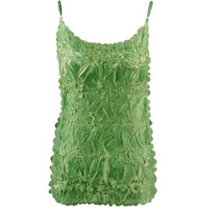 1270 - Origami Spaghetti Strap Tanks Emerald - Lime - One Size Fits Most