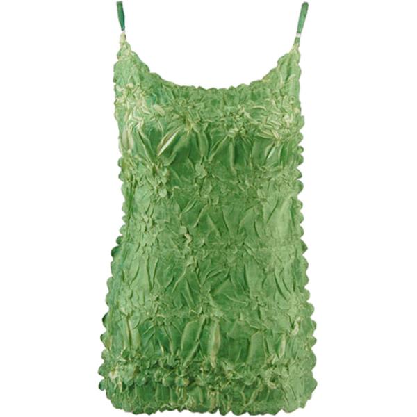 1270 - Origami Spaghetti Strap Tanks Emerald - Lime - One Size Fits Most