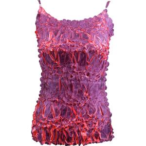 1270 - Origami Spaghetti Strap Tanks Purple - Coral - One Size Fits Most