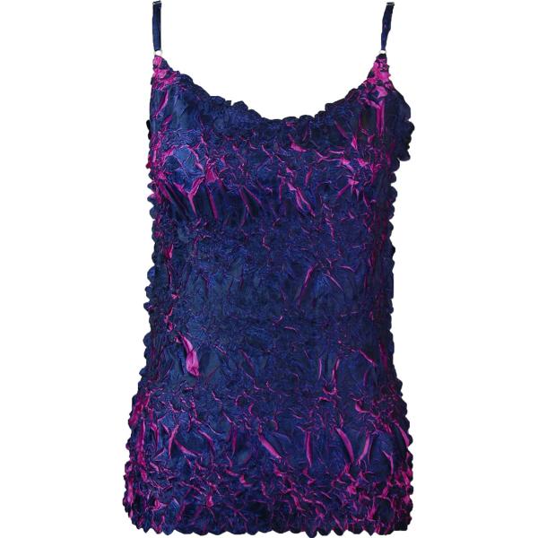 1270 - Origami Spaghetti Strap Tanks Midnight - Orchid - One Size Fits Most