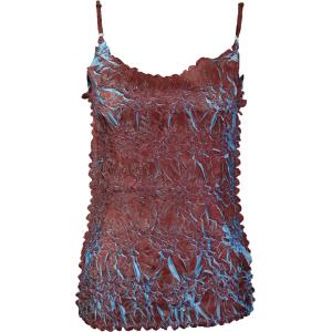 1270 - Origami Spaghetti Strap Tanks Brown - Sky Blue - One Size Fits Most