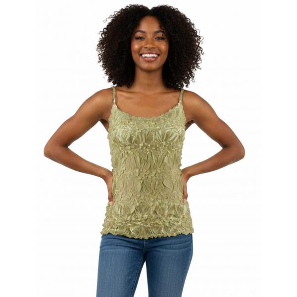 wholesale 1270 - Origami Spaghetti Strap Tanks Celery - Lemon
(MB) - One Size Fits Most