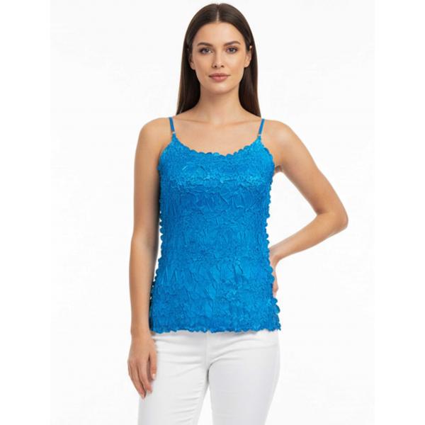 wholesale 1270 - Origami Spaghetti Strap Tanks Dark Teal - Turquoise - One Size Fits Most