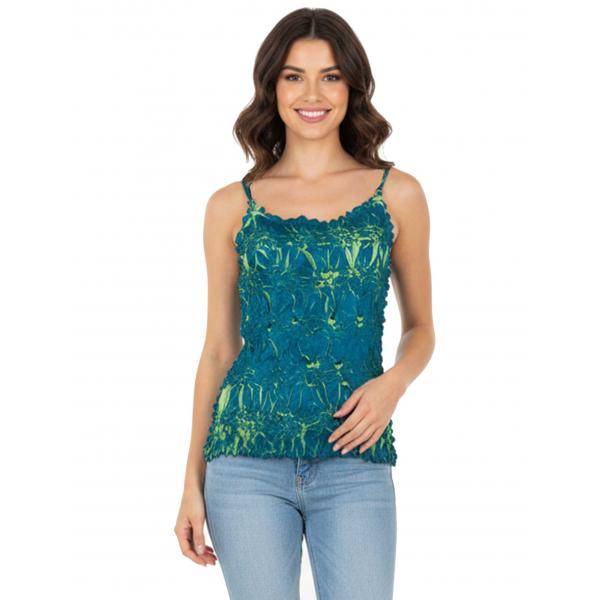 wholesale 1270 - Origami Spaghetti Strap Tanks Royal - Lime
(MB) - One Size Fits Most