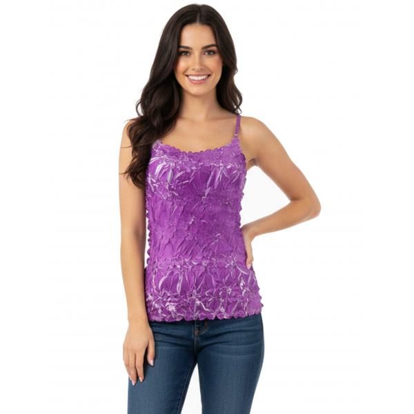 wholesale 1270 - Origami Spaghetti Strap Tanks Plum - White
(MB) - One Size Fits Most