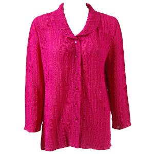 1292 -  Magic Crush Georgette Blouses Solid Magenta - One Size  Fits (S-M)