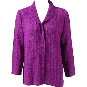 Wholesale 1292 -  Magic Crush Georgette Blouses Solid Orchid - One Size  Fits (S-M)