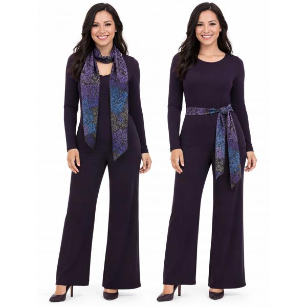 wholesale 1333 - Slinky Scarf/Sash Multi Floral - 