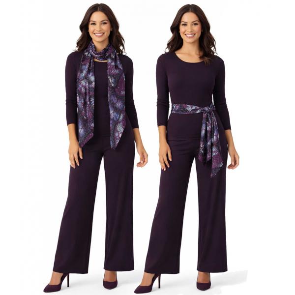 wholesale 1333 - Slinky Scarf/Sash Hibiscus Purple - 