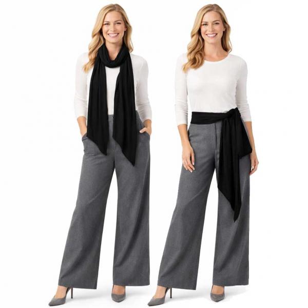 wholesale 1333 - Slinky Scarf/Sash Black - 