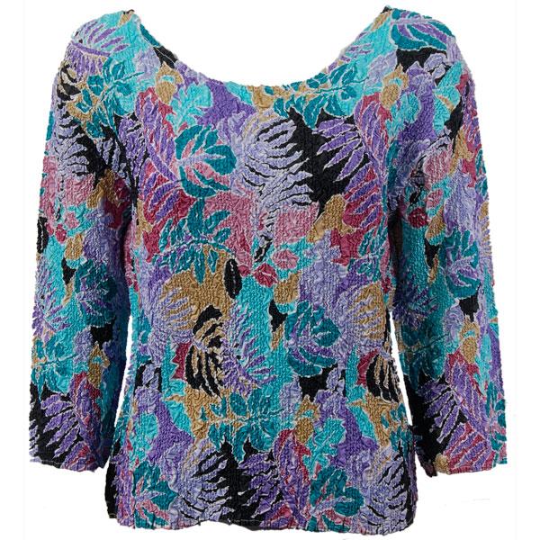 wholesale Overstock and Clearance Tops Magic Crush Silky Touch Three Quarter - Tropical Breeze - Plus Size Fits (XL-2X)