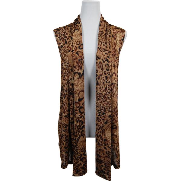 wholesale 1429 - Slinky TravelWear Vest Leopard Print - One Size Fits All