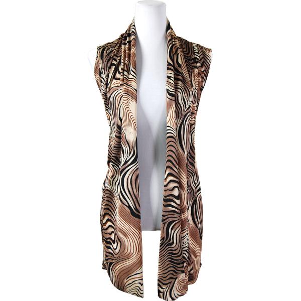 wholesale 1429 - Slinky TravelWear Vest Swirl Animal - Beige - One Size Fits All