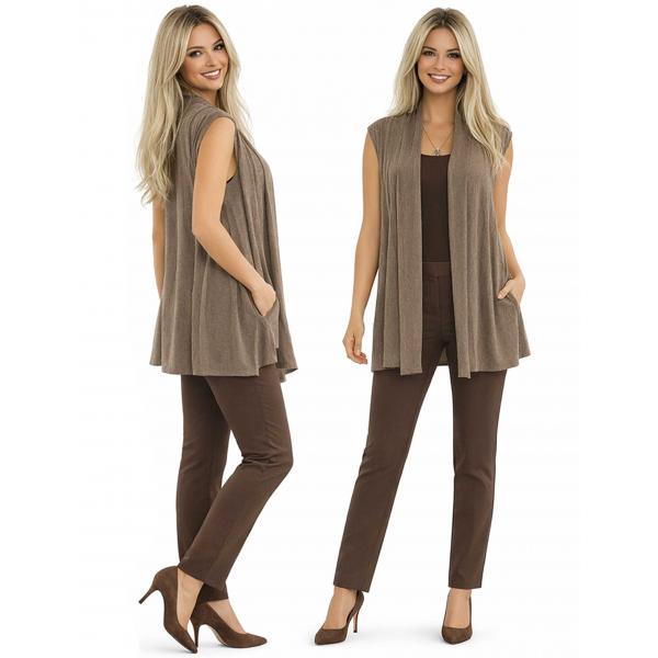 wholesale 1429 - Slinky TravelWear Vest Nutmeg - One Size Fits All