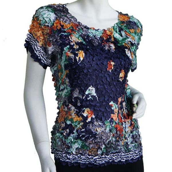 Wholesale 1441 - Satin Petal Shirts - Cap & Sleeveless Aquarium - One Size Fits Most
