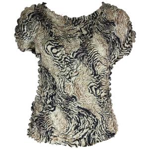 1441 - Satin Petal Shirts - Cap & Sleeveless Swirl Animal - One Size Fits Most