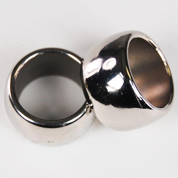 075 Scarf Rings and Buckles Silver Tone Plastic (2 Pack)  - 