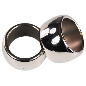 075 Scarf Rings and Buckles Silver Tone Plastic (2 Pack)  - 