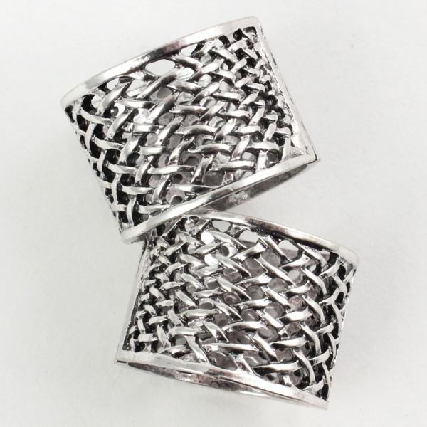 wholesale Scarf Rings and Buckles 01 Silver (2 Pack) - 