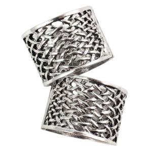 075 Scarf Rings and Buckles 01 Silver (2 Pack) - 