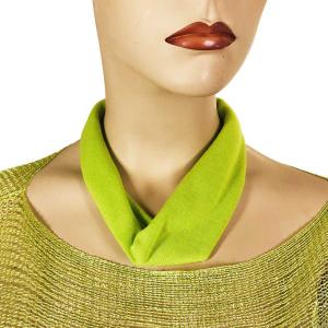Wholesale 1541  - Jersey Knit Magnetic Clasp Necklace #007 Lime<br>Jersey Knit Necklace with Magnetic Clasp - 