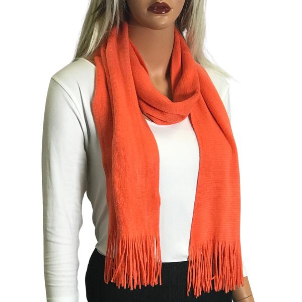 wholesale 0940002 - Cashmere Feel Scarves Coral Oblong Scarf - Cashmere Feel 0940002 - 