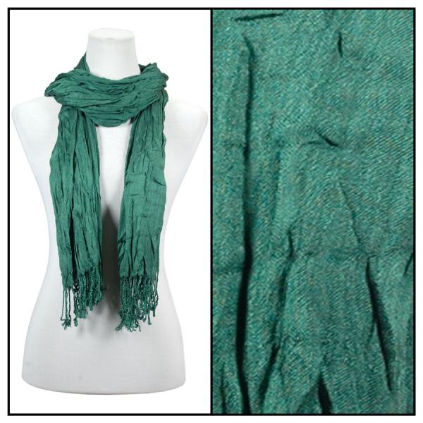 Wholesale Oblong Scarves - Cotton/Silk Blend 100 Dark Green - 