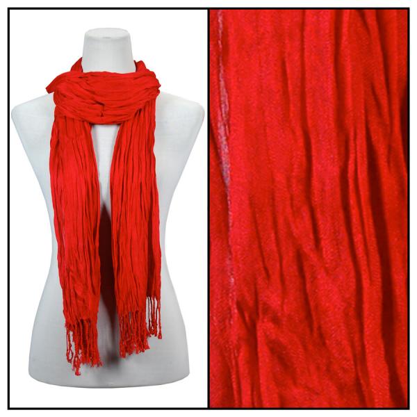 100 - Cotton/Silk Blend Scarves  Red - 