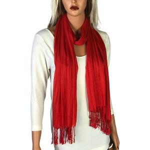 100 - Cotton/Silk Blend Scarves  Red - 