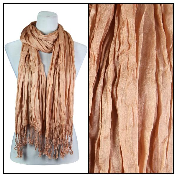 Wholesale 100 - Cotton/Silk Blend Scarves  Indian Peach - 