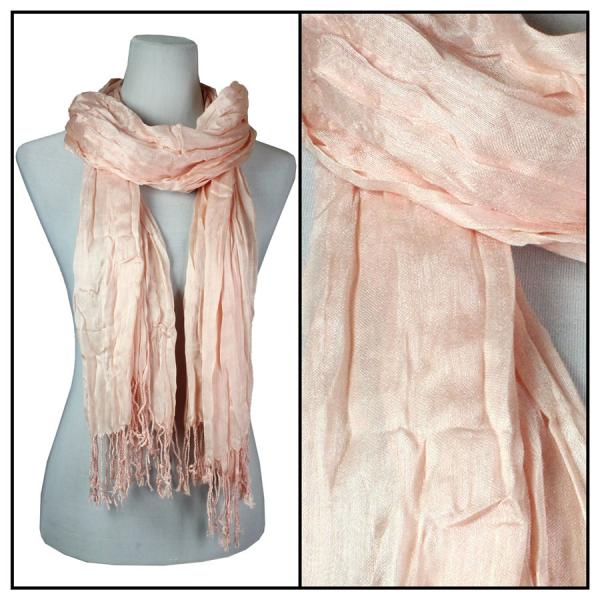 Wholesale 100 - Cotton/Silk Blend Scarves  Apricot - 
