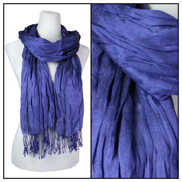 100 - Cotton/Silk Blend Scarves  Deep Violet - 