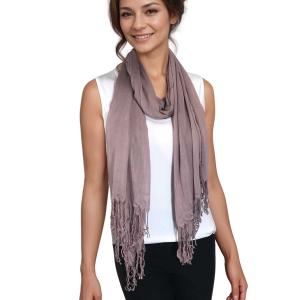 Wholesale 100 - Cotton/Silk Blend Scarves  Mushroom - 