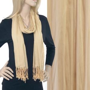 100 - Cotton/Silk Blend Scarves  Beige - 