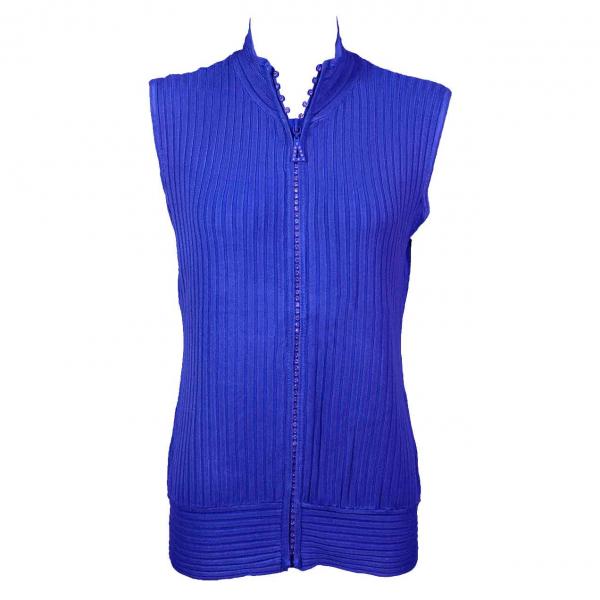 wholesale 1595 - Diamond Crystal Zipper Sweater Vest 1595 - Royal Blue<br>
Crystal Zipper Sweater Vest - One Size Fits Most