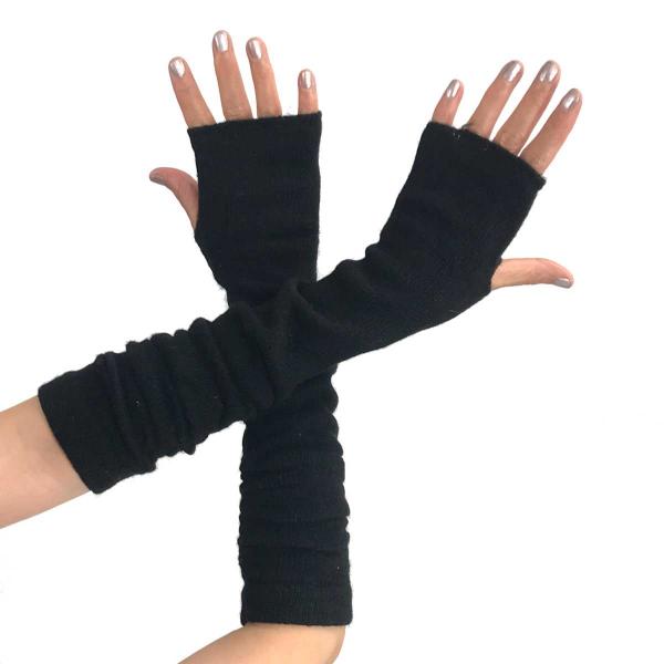 wholesale Arm Warmers/Fingerless Gloves 3512 Black - 