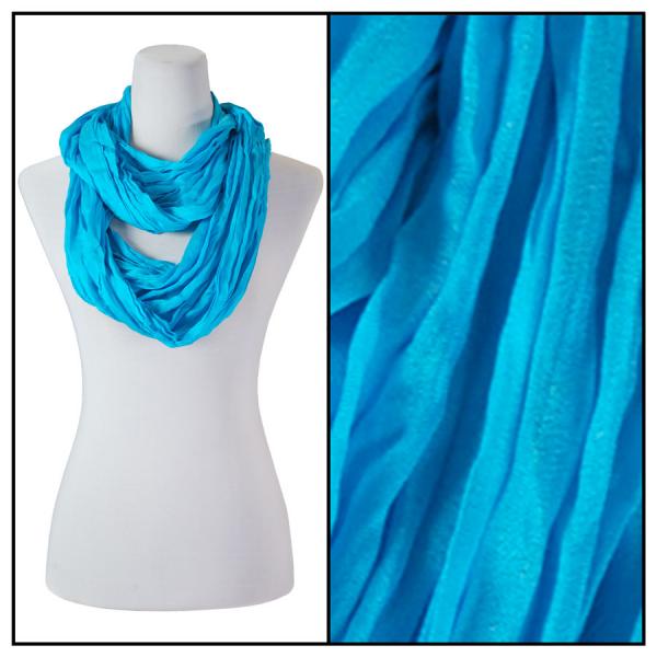 100 - Cotton/Silk Blend Infinity Scarves Turquoise - 