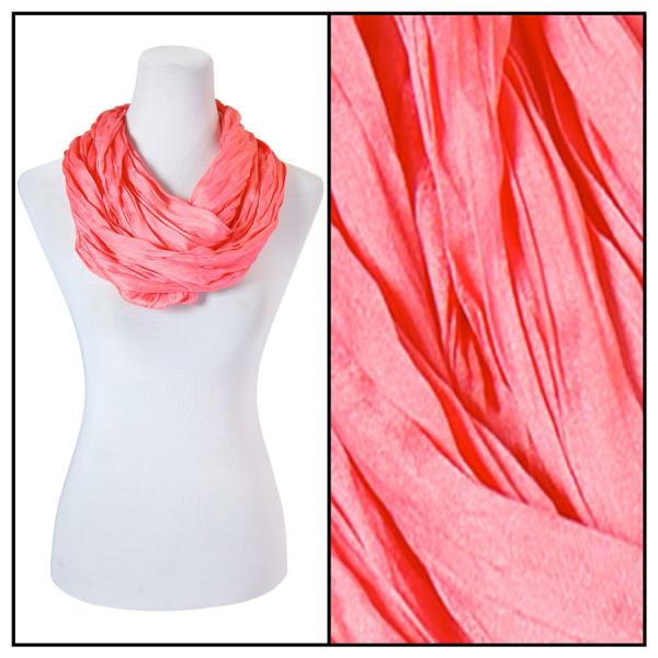 wholesale 100 - Cotton/Silk Blend Infinity Scarves Peach - 